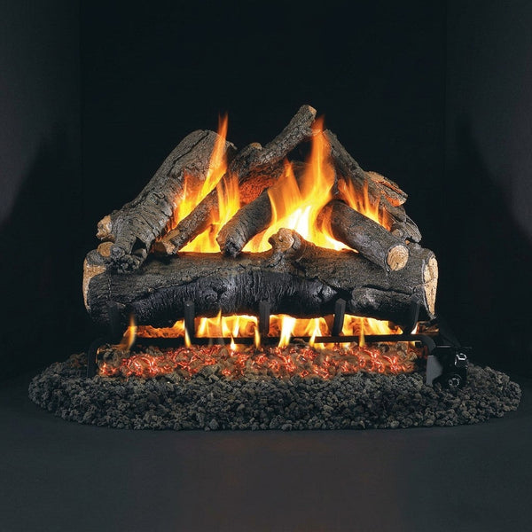 24-inch American Oak Outdoor Vented Gas Log Set by Real Fyre