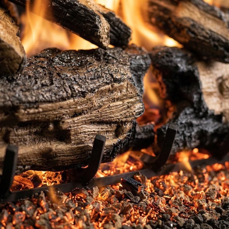 30" Burnt Split Oak Vented Gas Log Set | Real Fyre