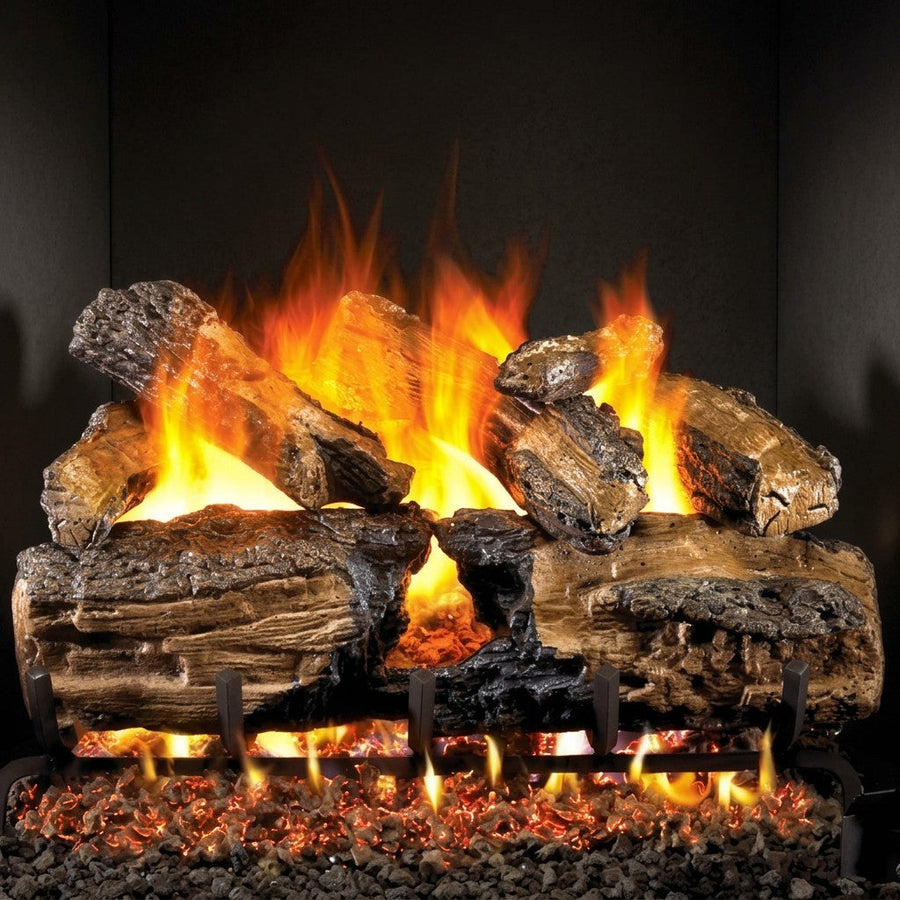 Burnt Split Oak Vented Gas Log Set
