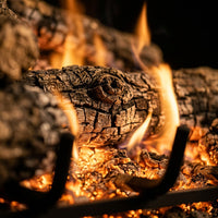 18" Charred American Oak Vented Gas Log Set | Real Fyre