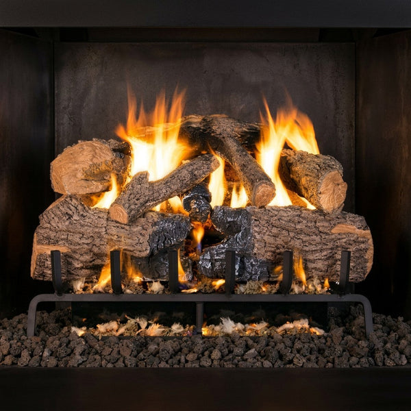 30-inch Charred Angel Oak Outdoor Vented Gas Log Set by Real Fyre