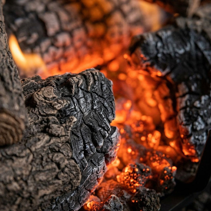 18" Charred Angel Oak Vented Gas Log Set | Real Fyre