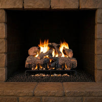 18-inch Charred Angel Oak Vented Gas Log Set by Real Fyre