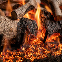 18" Charred Mountain Birch Vented Gas Log Set | Real Fyre