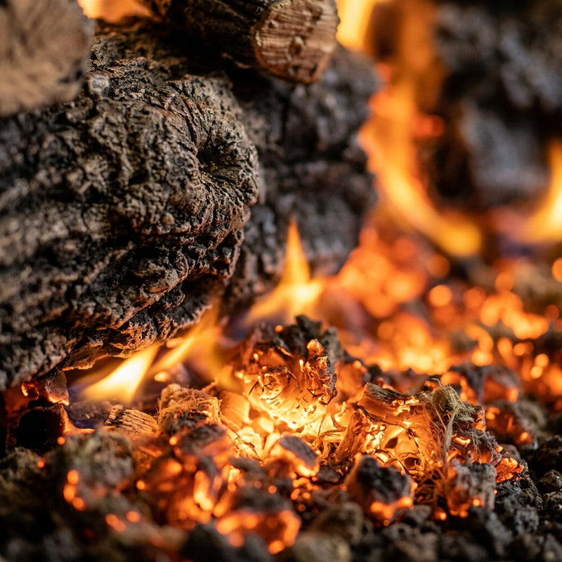 24" Charred Royal English Oak Vented Gas Log Set | Real Fyre