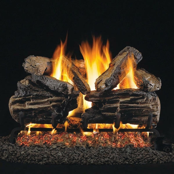 18-inch Charred Split ANSI Vented Gas Log Set by Real Fyre