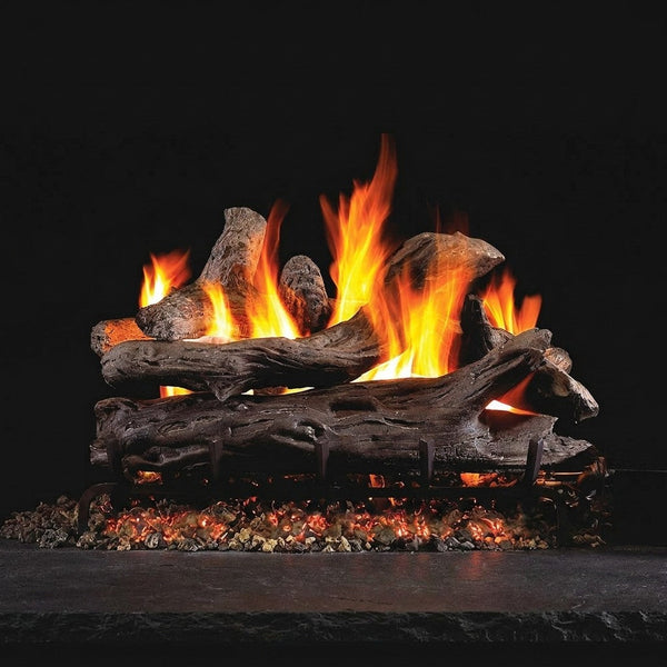 24-inch Coastal Driftwood Vented Gas Log Set by Real Fyre