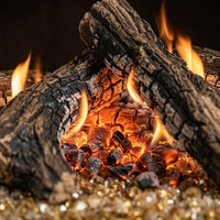 30" Contemporary Fire Glass Ventless Gas Logs | Real Fyre
