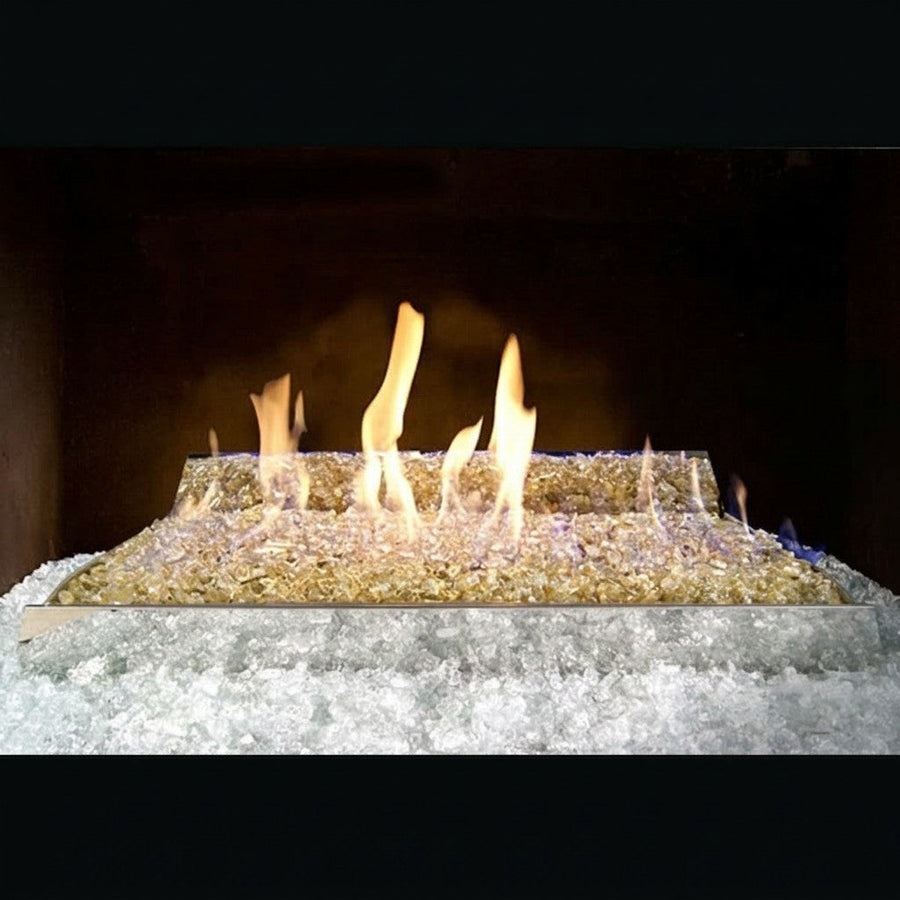 24" Contemporary Fire Glass Ventless Gas Logs