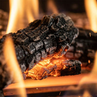 30" Contemporary See-Through Fire Glass Ventless Gas Logs | Real Fyre