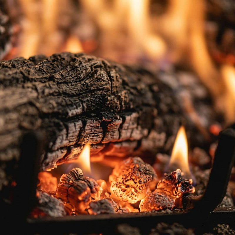 24" Golden Oak Designer Plus Outdoor Vented Gas Log Set | Real Fyre