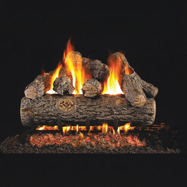 24-inch Golden Oak Designer Plus Outdoor Vented Gas Log Set by Real Fyre