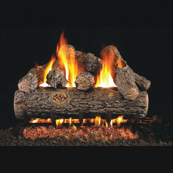 24-inch Golden Oak Outdoor Vented Gas Log Set by Real Fyre