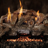 30" Red Oak Ventless Gas Log Set | Grand Canyon