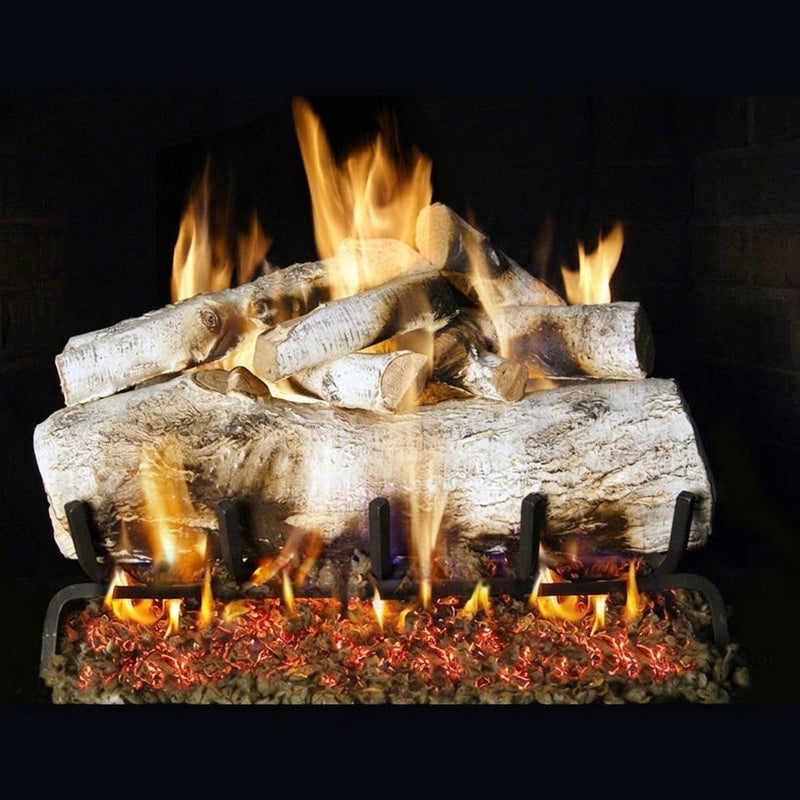 18-inch Mountain Birch Vented Gas Log Set by Real Fyre