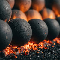 24" Peterson Epic Black Fireball Ventless Gas Logs | Real Fyre