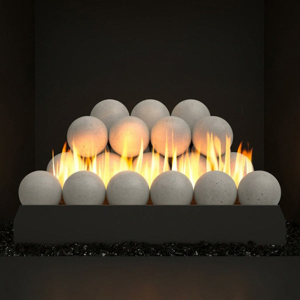 18-inch Peterson Gray Stone Fireball Ventless Gas Logs by Real Fyre