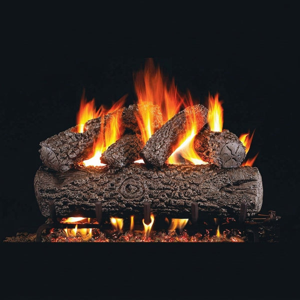 24-inch Post Oak ANSI Vented Gas Log Set by Real Fyre