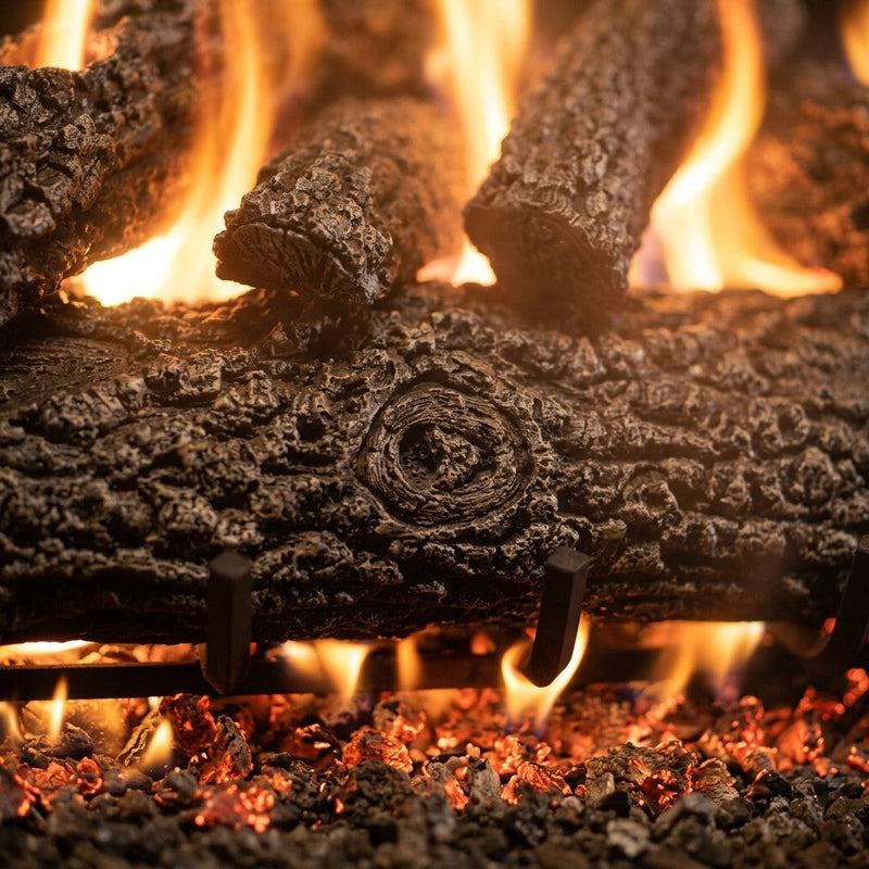 24" Post Oak Outdoor Vented Gas Log Set | Real Fyre