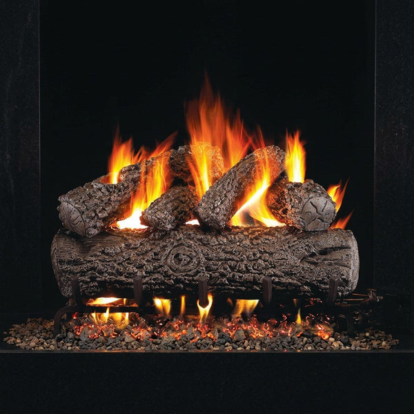 24-inch Post Oak Vented Gas Log Set by Real Fyre