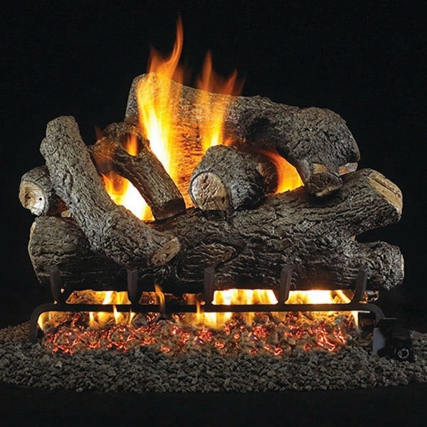42-inch Royal English Oak Designer Vented Gas Log Set by Real Fyre