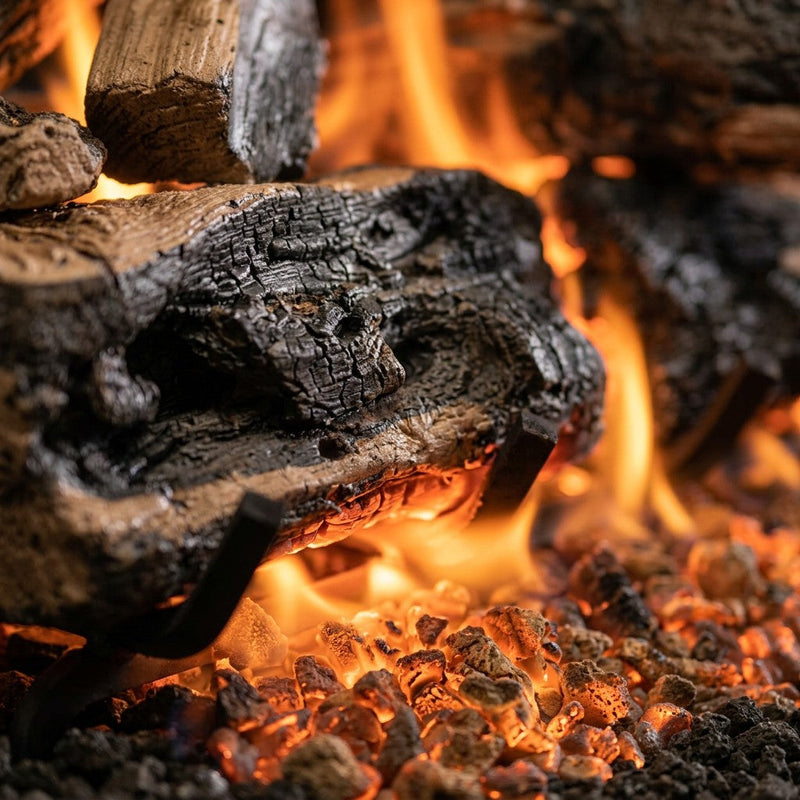 18" Rugged Split Oak Dsgnr See-Through Vented Gas Logs | Real Fyre