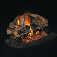 24-inch Rugged Split Oak Dsgnr See-Through Vented Gas Logs by Real Fyre