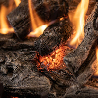 24" Rugged Split Oak Outdoor Vented Gas Log Set | Real Fyre