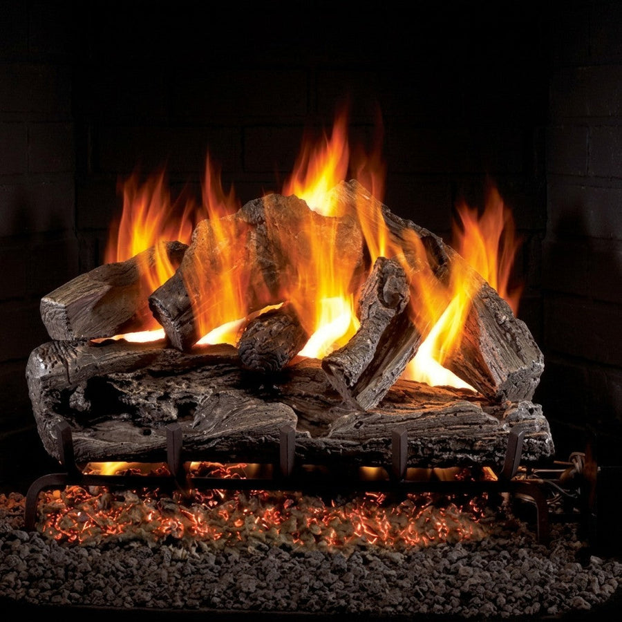 Rugged Split Oak Outdoor Vented Gas Log Set