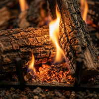 24" Rugged Split Oak Vented Gas Log Set | Real Fyre