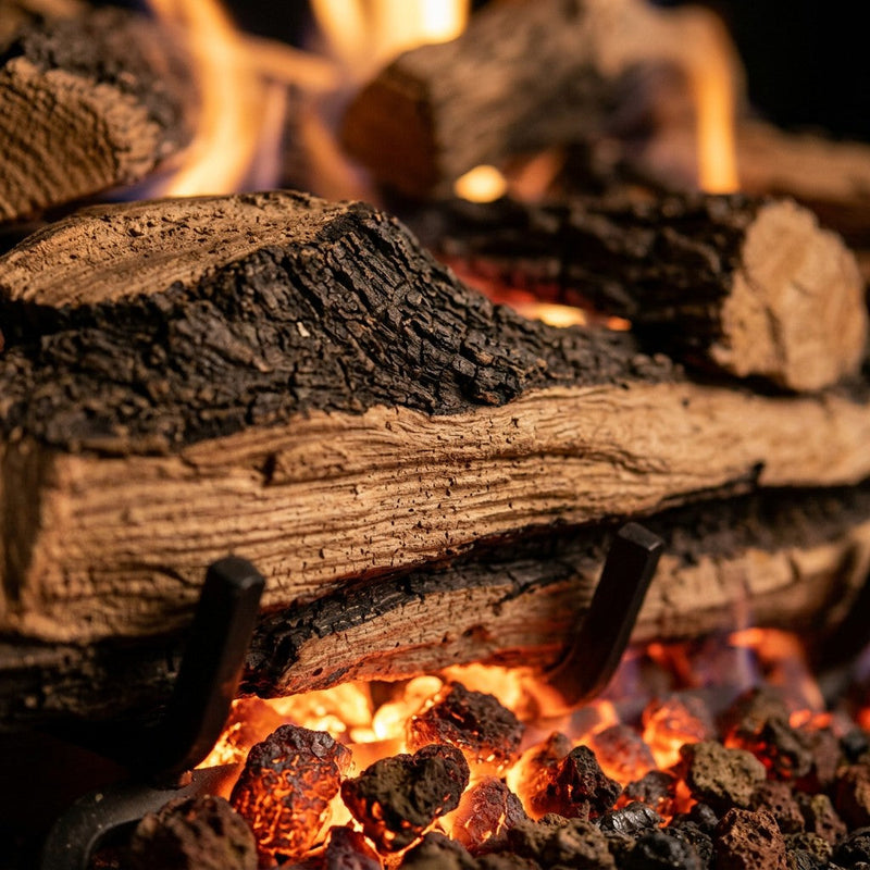 36" Split Oak Designer See-Through Vented Gas Log Set | Real Fyre