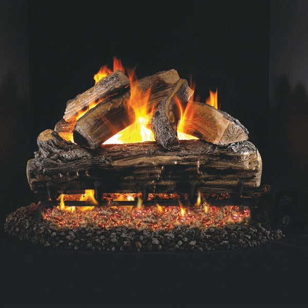30-inch Split Oak Outdoor Vented Gas Log Set by Real Fyre