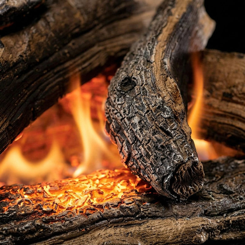 24" Split Oak Vented Gas Log Set | Real Fyre