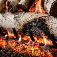 30" White Birch Vented Gas Log Set | Real Fyre