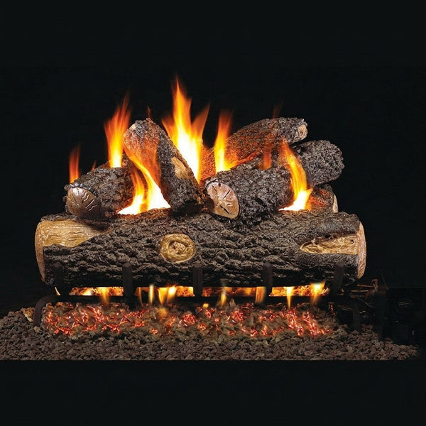 30-inch Woodland Oak Outdoor Vented Gas Log Set by Real Fyre