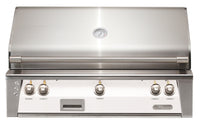 Alfresco ALXE 42-Inch Built-In Natural Gas Grill — Signal White Matte — manufacturer front view