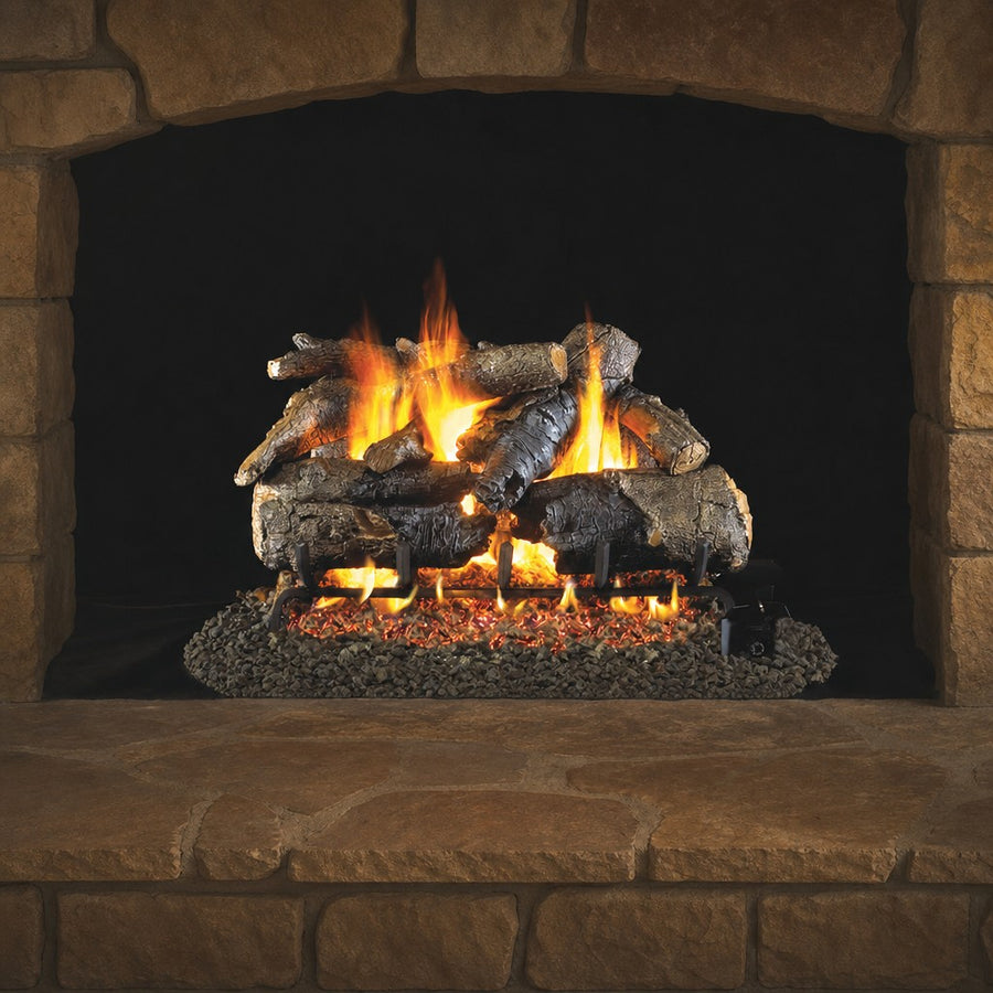 Charred American Oak ANSI Vented Gas Log Set