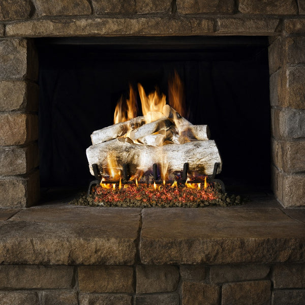 18" Mountain Birch ST Vented Gas Log Set | Real Fyre