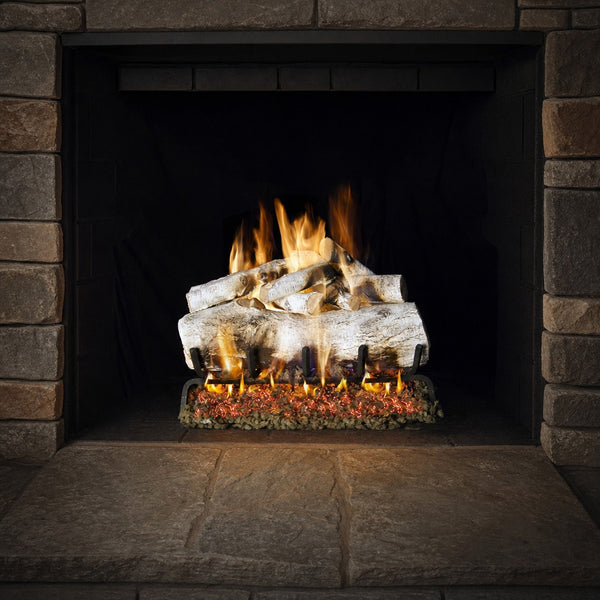 18" Mountain Birch Vented Gas Log Set | Real Fyre