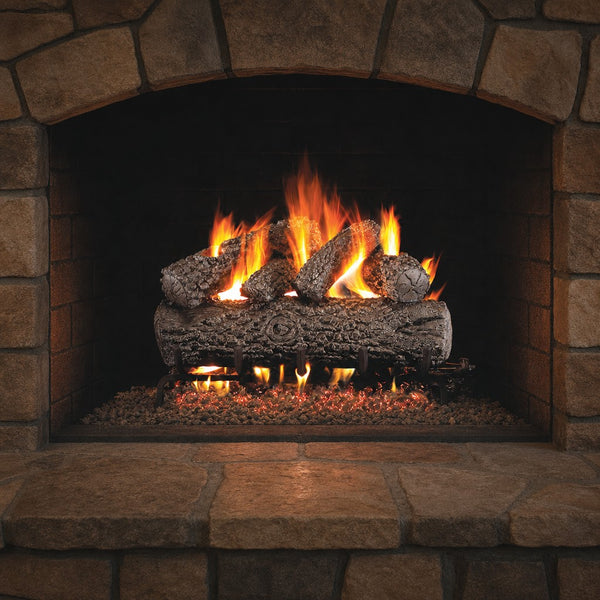 18" Post Oak ANSI Vented Gas Log Set | Real Fyre