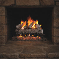 18" Post Oak Vented Gas Log Set | Real Fyre