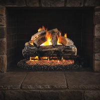 18" Split Oak ANSI Vented Gas Log Set | Real Fyre