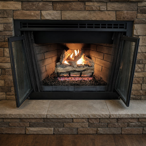 18" Split Oak Designer Plus ANSI Vented Gas Log Set | Real Fyre