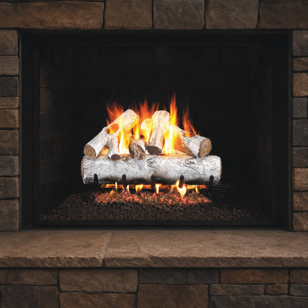 18" White Birch ANSI Vented Gas Log Set | Real Fyre