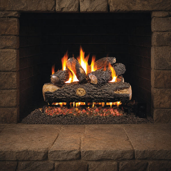 18" Woodland Oak Vented Gas Log Set | Real Fyre