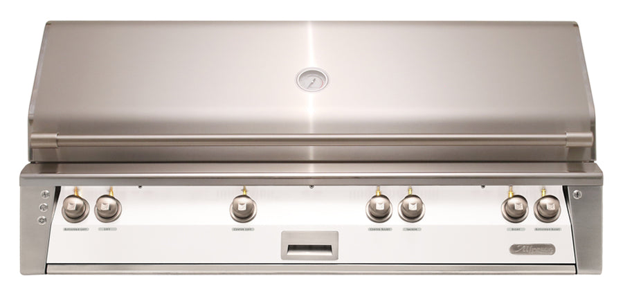 Alfresco ALXE 56-Inch Built-In Natural Gas Grill with Sear Zone — Signal White Matte