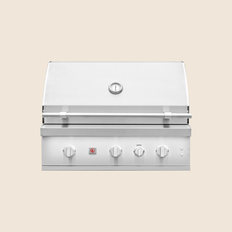 Summerset Quest 36-Inch Built-In Gas Grill — lid closed, manufacturer photograph