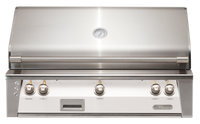 Alfresco ALXE 42-Inch Built-In Natural Gas Grill — Signal White Gloss — manufacturer front view