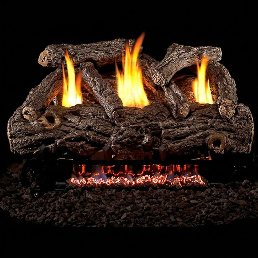 Peterson Golden Oak Designer Refractory Ventless Gas Logs