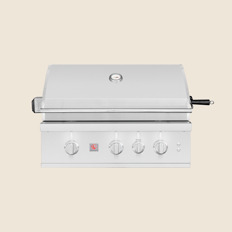 Summerset TRL Pro 32" 3-Burner Built-In Gas Grill with Infrared Rear Burner & Rotisserie Kit